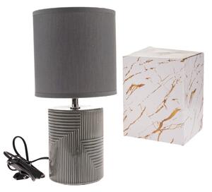 Keramická stolná lampa Matrix 33 cm, šedá