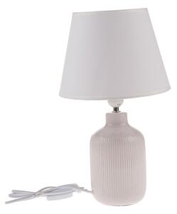 Keramická stolná lampa Alba, 40 cm, svetlo béžová
