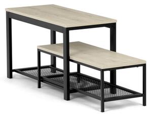 Set dvoch botníkov prírodný ABO-W2124 SON (2 ks)