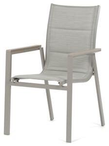 Záhradná stolička béžová AZC-S1110 GREY