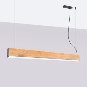 Závesné LED svietidlo Lykke 120, 1x LED 29w, 4000k, drevo