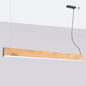 Závesné LED svietidlo Lykke 150, 1x LED 36w, 3000k, drevo