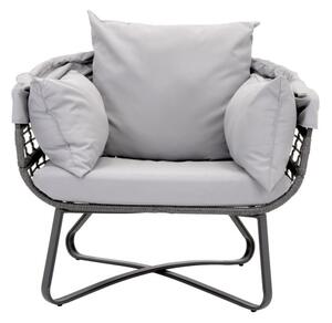 Záhradné kreslo RELAX sivé