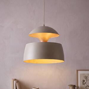 OSRAM Závesné svietidlo Decor Hazel, béžové, Ø 40 cm, kov, E27, Krémová / jantárovo žltá, Obývacia izba / jedáleň, kov, Moderný, Závesné svietidlo