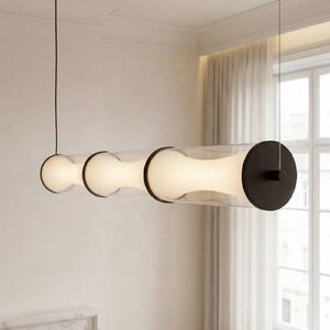 OSRAM LED závesné svietidlo Decor Squeeze, čierne, 101 cm, sklo, Čierna, Obývacia izba / jedáleň, kov, Moderný, Závesné svietidlo
