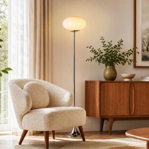 OSRAM Stojacia lampa Decor Forma, ružová/chróm, výška 149 cm, sklo, Fialová / ružová, Obývacia izba / jedáleň, kov, Moderný, Stojaca lampa