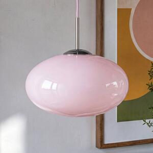 OSRAM Závesné svietidlo Decor Forma, ružové/chrómové, Ø 31 cm, sklo, Fialová / ružová, Obývacia izba / jedáleň, Sklo, Moderný, Závesné svietidlo