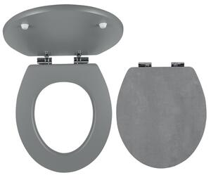 Wc doska Novaservis  z MDF vo farbe betonu WC/SOFTSTONE2
