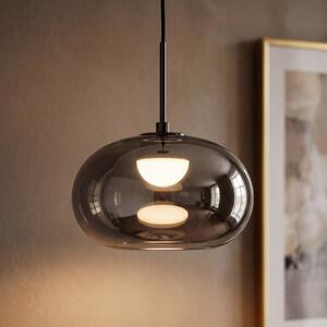 OSRAM LED závesné svietidlo Decor Satellite, sivá, Ø 20 cm, 1-pl. žiarovka,, Hliník / sivá / zinok, Obývacia izba / jedáleň, Sklo, Moderný, Závesné svietidlo