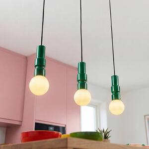 OSRAM Závesné svietidlo Decor Bolty, zelené, dĺžka 66 cm, 3-pl., Zelená, Obývacia izba / jedáleň, kov, Štýl mladých, Závesné svietidlo