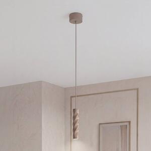 OSRAM Závesné svietidlo Decor Twirl, béžová, Ø 12 cm, 1-pl., kovová, Krémová / jantárovo žltá, Obývacia izba / jedáleň, kov, Moderný, Závesné svietidlo