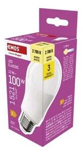 LED ŽIAROVKA KLASICKÁ A60/E27/13W (100W)/1521LM/TEPL