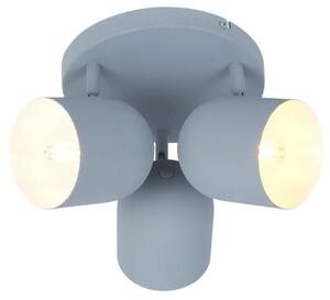 Šedé stropné svietidlo Azuro pre žiarovku 3x E27 s guľatou základňou – LED lustre a svietidlá > Kolekcie svietidiel > Kolekcia svietidiel