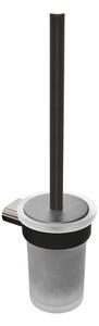 Wc kefa SAT Simply R PVD vo farbe PVD gun metal / mliečne sklo SATDSIMR37GM