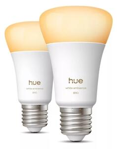 SADA 2x stmievateľných LED žiaroviek Philips Hue WHITE AMBIANCE E27/6W/230V 1000-20000K
