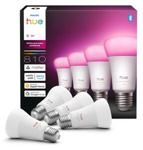 Sada 4x stmievateľných LED žiaroviek Philips Hue WACA E27/6W/230V 1000-20000K