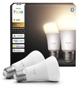 SADA 2x LED Stmievateľná žiarovka Philips Hue WHITE E27/9,5W/230V 2700K