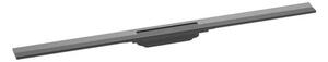 Sprchový žľab Hansgrohe RainDrain Flex 100 cm nerez kartáčovaný černý chrom 56046340