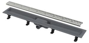 Sprchový žľab Alca 55 cm plast šedá mat zebra APZ10-550M