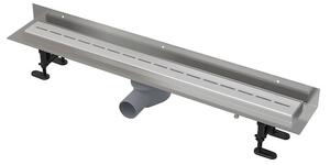 Sprchový žľab Alca 85 cm nerez mat lines ALCAZLAB85LEM