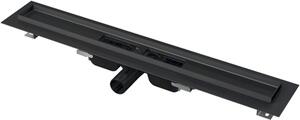 Sprchový žľab Alca 65 cm nerez černá mat APZ101BLACK-650