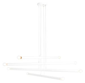 Aldex TUBO 8 | Dizajnová závesná lampa Farba: Biela
