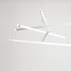 Aldex TUBO 10 | Dizajnová závesná lampa Farba: Biela