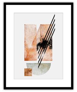 Obraz Abstract II 40x50cm copper
