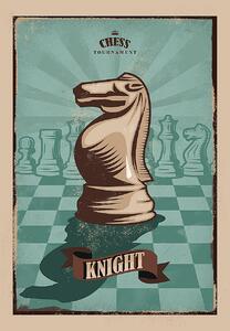 Plátno maľba Vintage Chess I