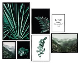 Súbor obrazov Green Jungle 7szt