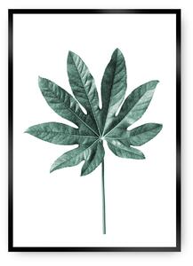Plagát Leaf Emerald Green