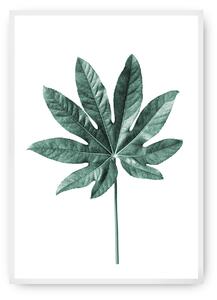 Plagát Leaf Emerald Green