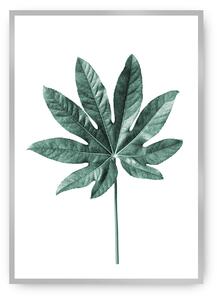 Plagát Leaf Emerald Green