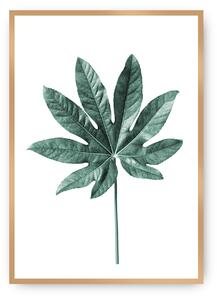 Plagát Leaf Emerald Green