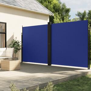 Maison Exclusive – bočná markíza s výsuvom, modrá, 200 x 1200 cm