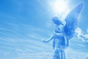 Samolepiaca tapeta nádherný anjel na nebi