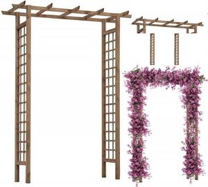Rovná drevená záhradná pergola 153x200 cm Freesia