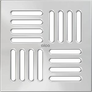 AlcaDrain Design Rost 143×143 mm Edelstahl für Bodenablauf