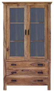 Vitrína masív z dreva palisander 100x45x180