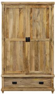 Drevená šatníková skriňa 120x60x200 z masívu mango