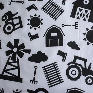 Jerry Fabrics Obliečky Traktor - Bielo-zelená | 140 x 200 cm / 70 x 90 cm