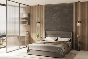 - Minimalistická čalúnená posteľ OTIS FARBA: tmavosivá, ROZMER: pre matrac 160 x 200 cm