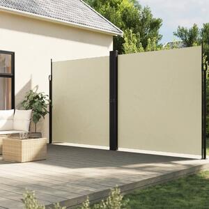 Maison Exclusive – bočná markíza s výsuvom, krémová, 200 x 1200 cm