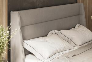 - Minimalistická čalúnená posteľ OTIS FARBA: tmavosivá, ROZMER: pre matrac 160 x 200 cm