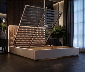 - Dizajnová čalúnená posteľ BALTORO ROZMER: Pre matrac 140 x 200 cm