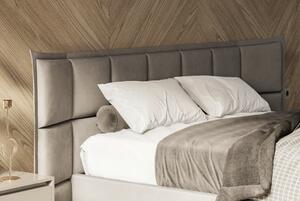 - Moderná čalúnená posteľ EMPORIO FARBA: tmavosivá, ROZMER: Pre matrac 160 x 200 cm