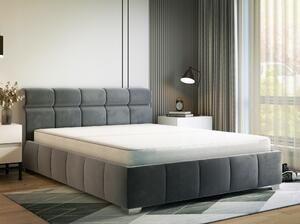 - Dizajnová posteľ BARCELONA FARBA: tmavosivá, ROZMER: Pre matrac 160 x 200 cm
