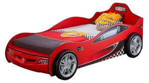 Detská autoposteľ RACECUP 90x190 cm (červená)