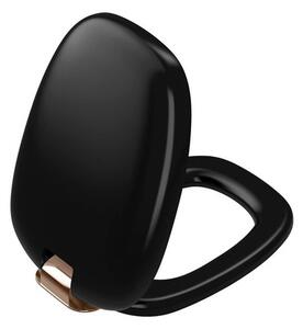 WC doska VitrA Plural duroplast čierna matná 126-083-029