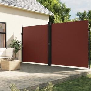 Maison Exclusive – bočná markíza s výsuvom, hnedá, 200 × 1200 cm